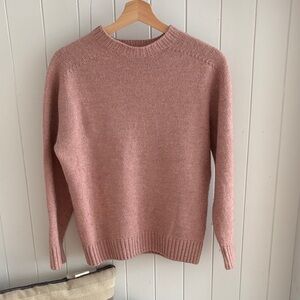 Zara Dusty Pink Crewneck Sweater